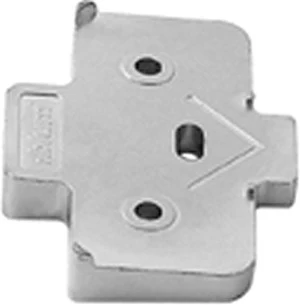 Blum +5 Angled Spacer Wedge For Clip Wing Plate Steel 4 mm Height, Multiples of 50