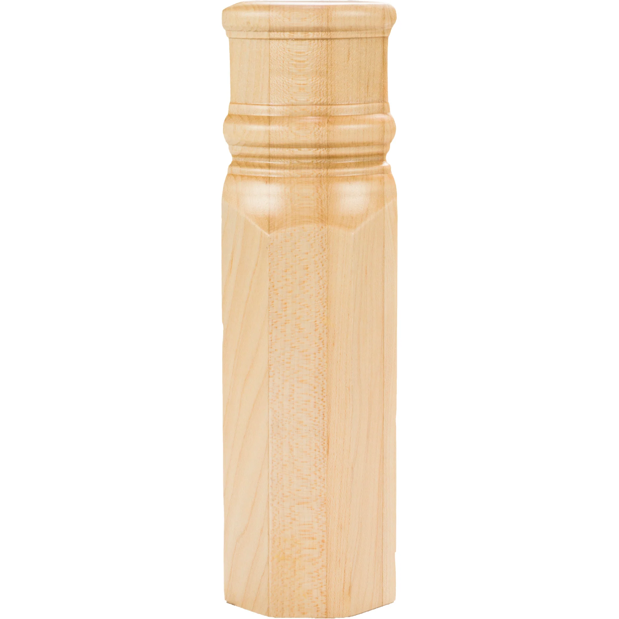 Hardware Resources Spool & Beveled Transition Block Rubberwood 9-7/8″ Length