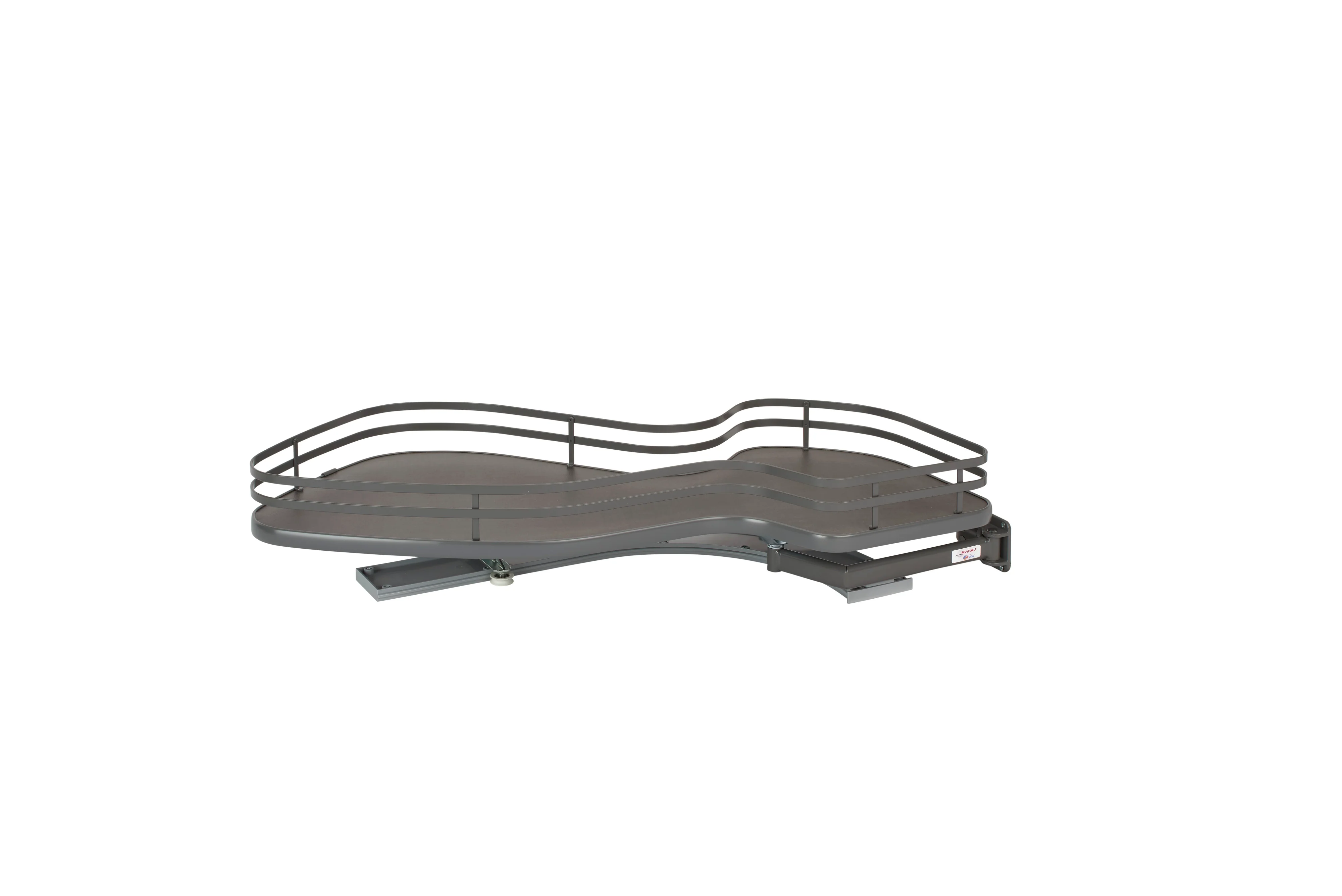 Rev-a-shelf Single-Tier Organizer For Blind Corner Cabinet 15″ Wide Opening Right Opening Orion Gray