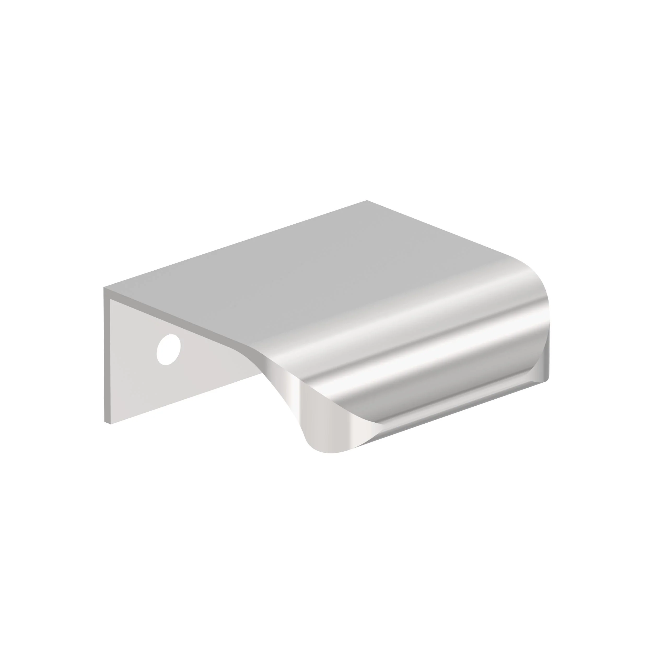 Amerock Streamline Tab Edge Pull Polished Chrome 1" Center to Center