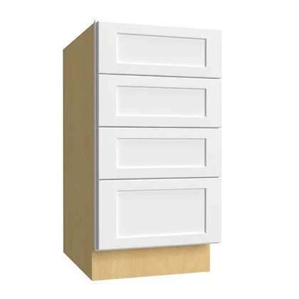 Base 4 Drawer 15 W X 34-1/2 H X 24 D – Fusion by Fabuwood