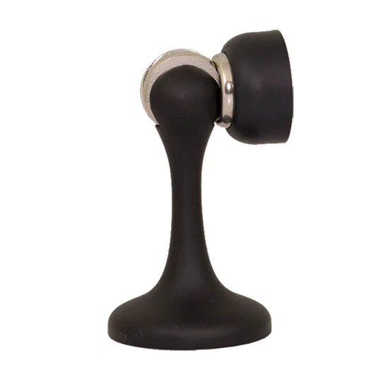 SOSS Magnetic Door Holder And Stop, Black, 3-3/4″