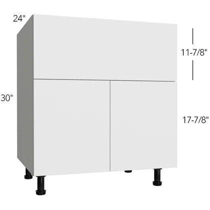 Farm Sink Base 30 W X 34-1/2 H X 24 D (cut on site) – Illume Tuscany by Fabuwood
