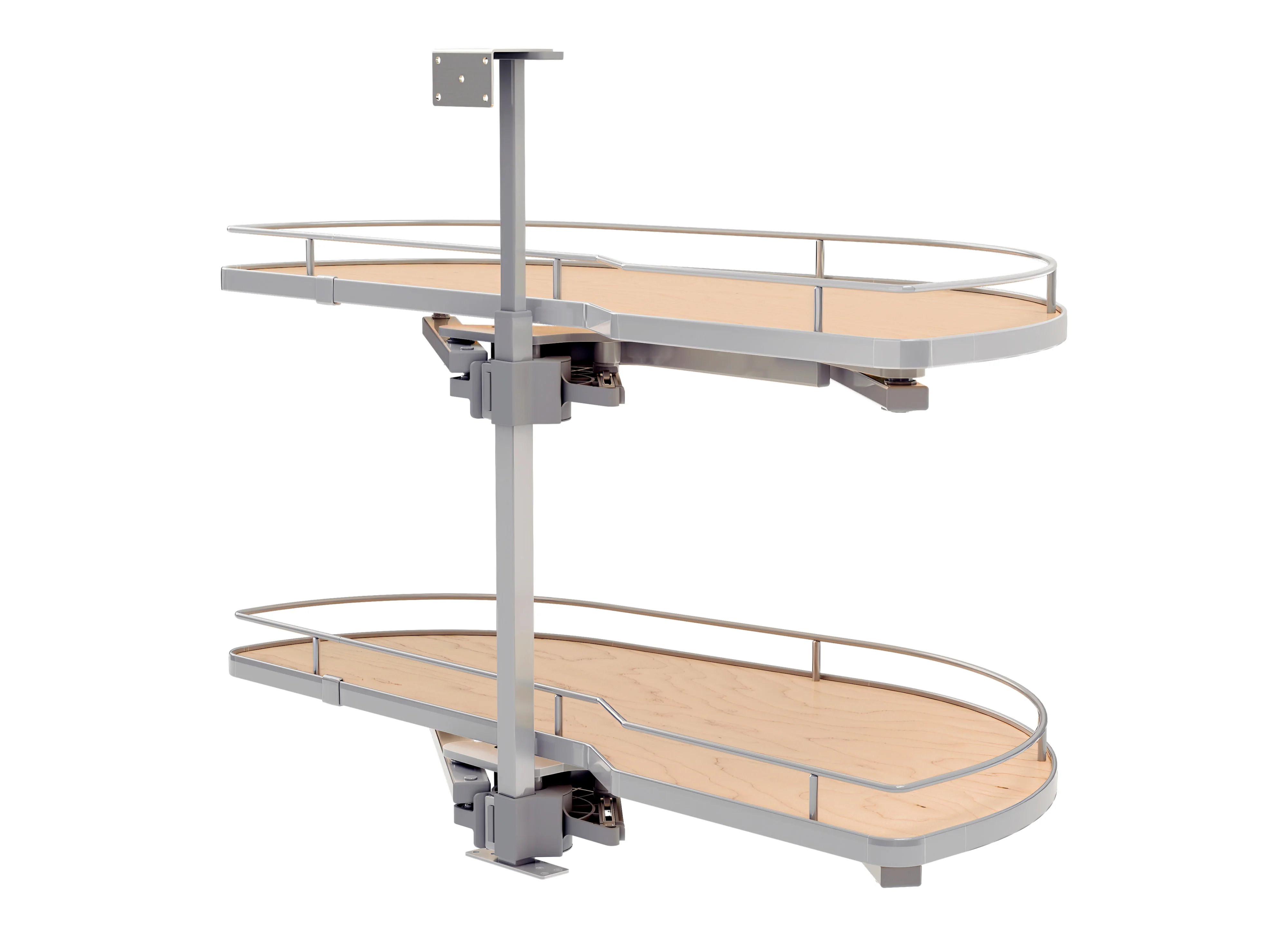 Rev-a-shelf Two-Tier Maple Solid Bottom Girasolo 18″ Opening Width Right Opening Direction