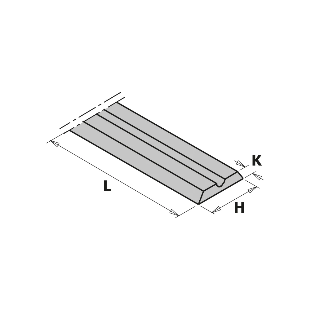 HWM reversible knives for portable planers 82mm Length 2 pack