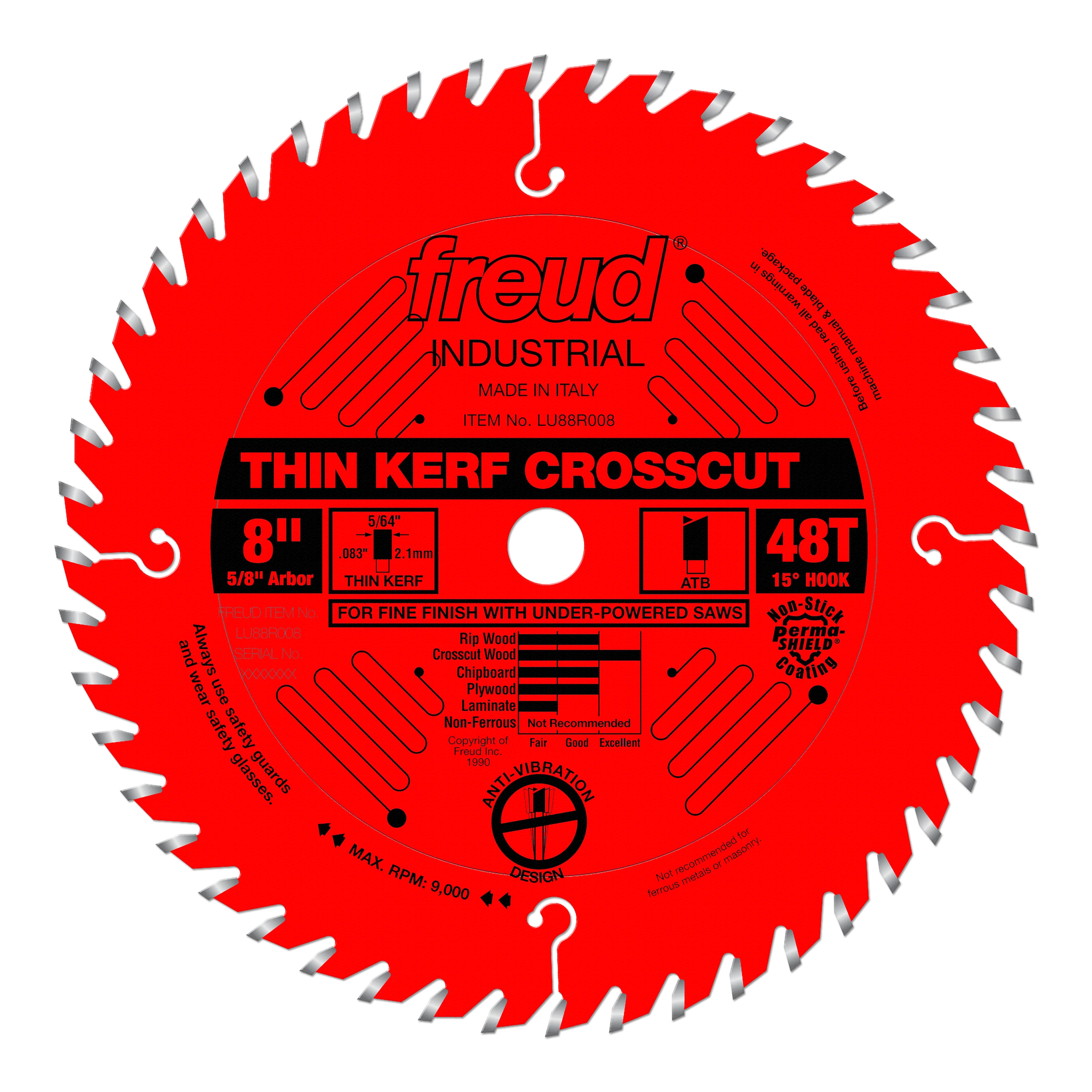Freud Thin Kerf Fine Finish Crosscut Blade