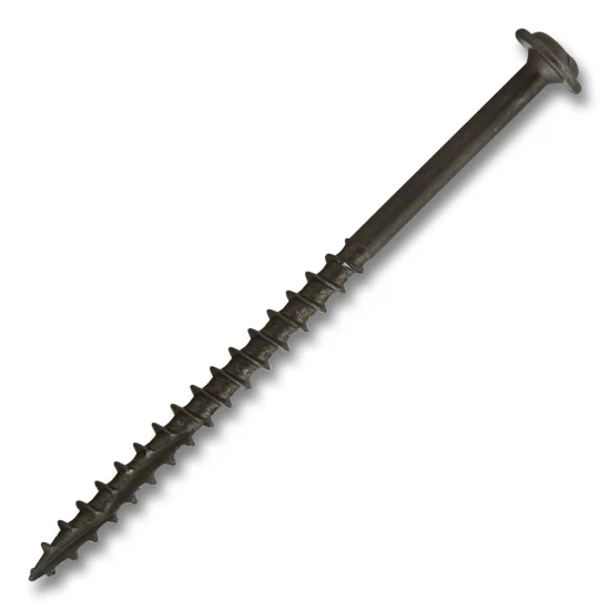 #8 Plain Lube Screw Round Washer Head Combo Drive Coarse Thread Double Auger 3"