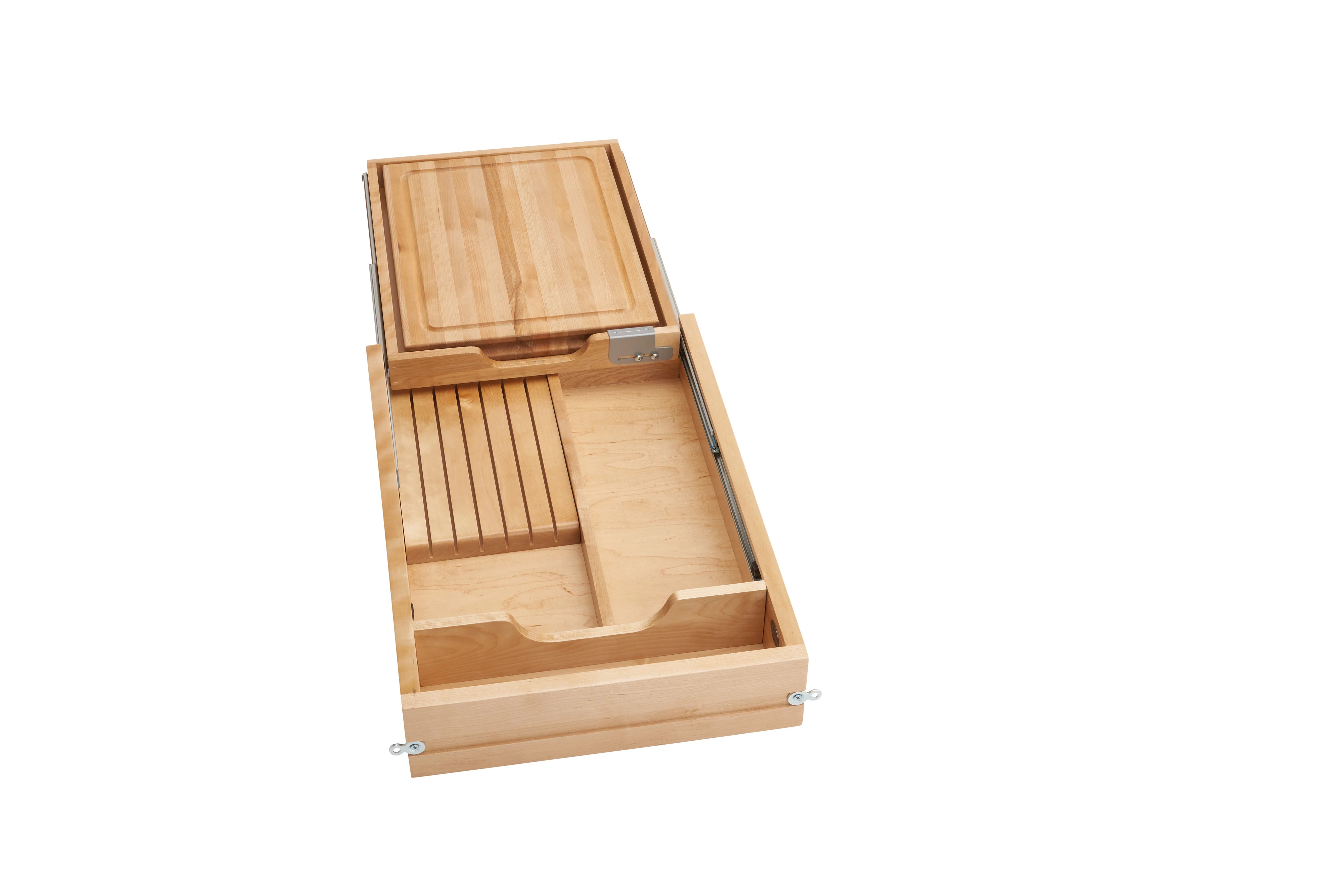 Rev-a-shelf Combination Knife Holder/Cutting Board Drawer W/ Blum Soft-Close Slides