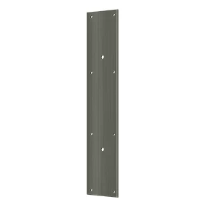 Deltana Push Plate For Door Pull Antique Nickel 10″-20″ Pull Size