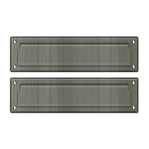 Deltana Mail Slot 13-1/8″ With Interior Flap, Antique Nickel
