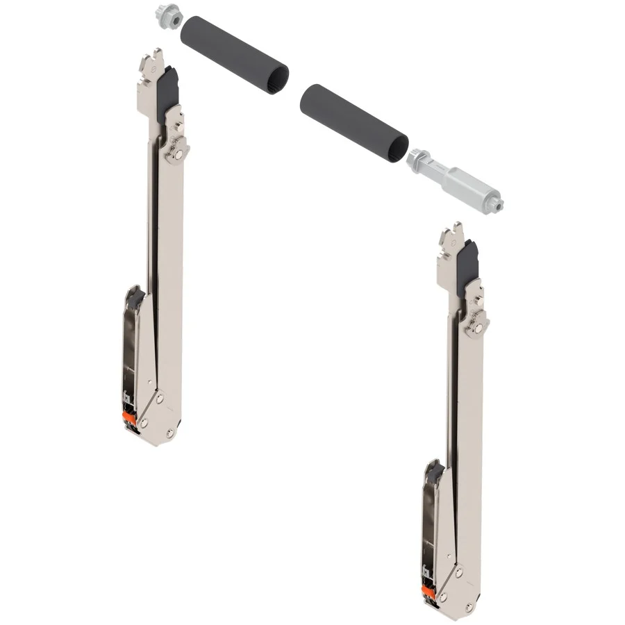 Blum Aventos HL Top Lever Set Zinc Arm Assembly 18-7/8′ to 22-3/4″ Cabinet Height, Multiples of 4