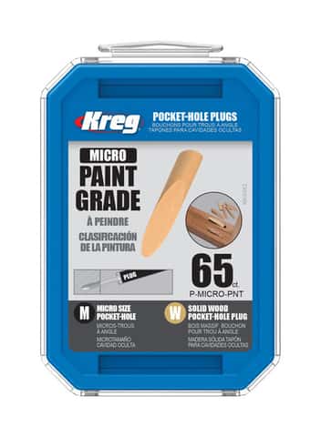 Kreg Paint Grade Micro Pocket Plugs 65 Count