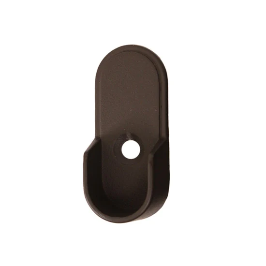 Closet Rod Flange For Oval Rod With Mounting Pins, Oil Rubbed Bronze