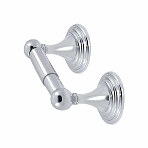 Deltana Toilet Paper Holder Post Classic 98C, Chrome, Double