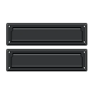 Deltana Mail Slot 13-1/8″ With Interior Flap, Black