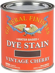General Finishes Dye Stains, Vintage Cherry, Quart
