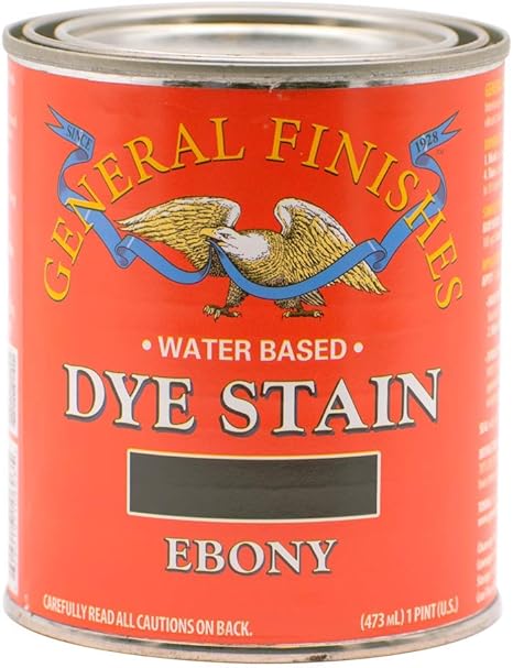 General Finishes Dye Stains, Ebony, Pint