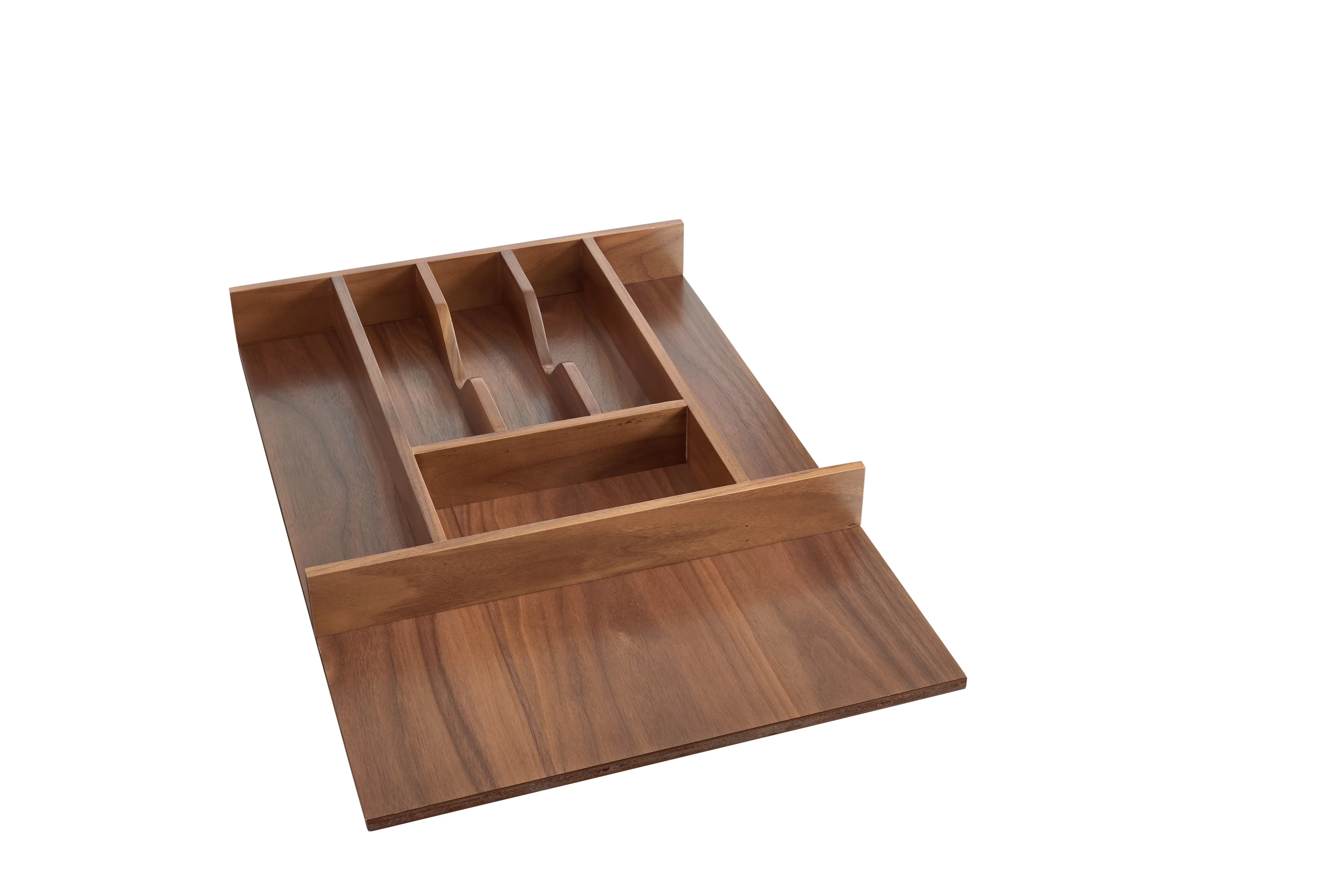 Rev-a-shelf Cutlery Tray Insert Wood, Small, Walnut
