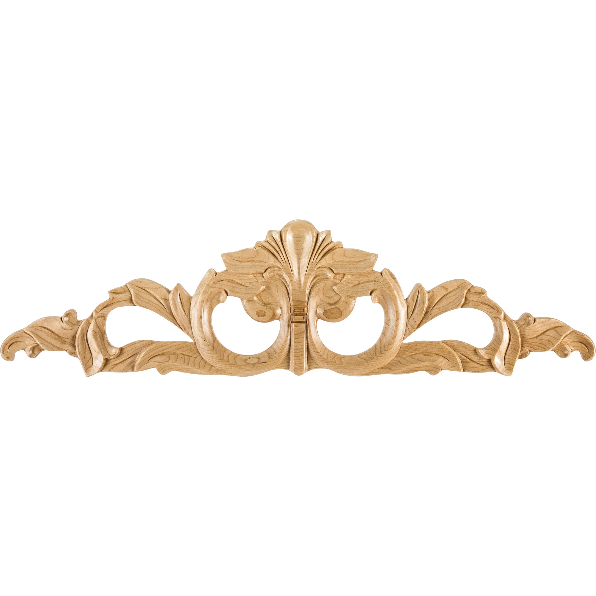 Hardware Resources Hand Carved Shell Onlay Maple 20″ Length 5-1/2″ Height