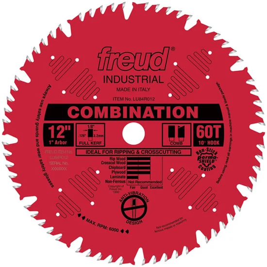 Freud Combination Blade 12″ Diameter Red
