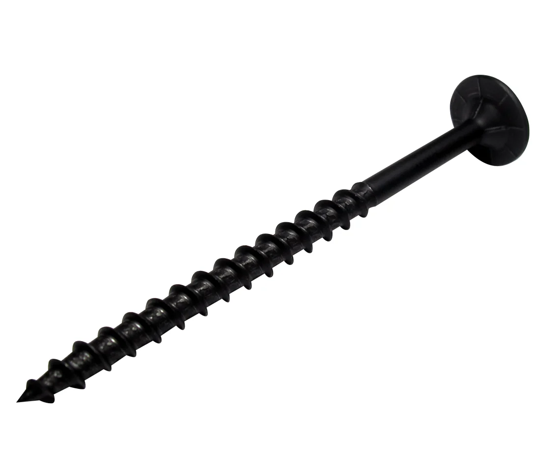 #10 Power Head Screws Square Drive With Nibs Black Finish 17 Type