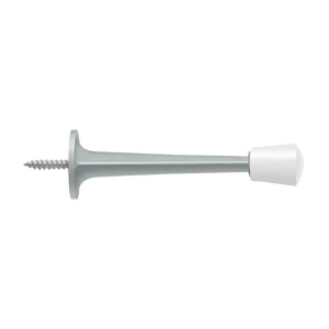 Deltana 3″ Baseboard Door Bumper Zinc Die-Cast, Brushed Chrome