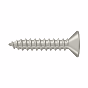 Deltana #10 Solid Brass Wood Screw, Satin Nickel