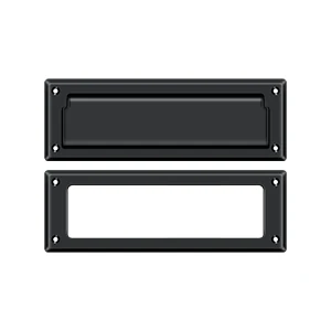 Deltana Mail Slot 8-7/8″ With Interior Frame, Black