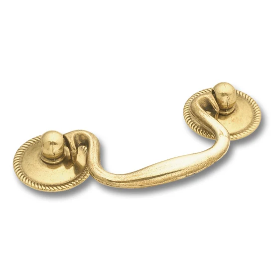 Hickery Hardware MANOR HOUSE Solid Brass Bail Pull