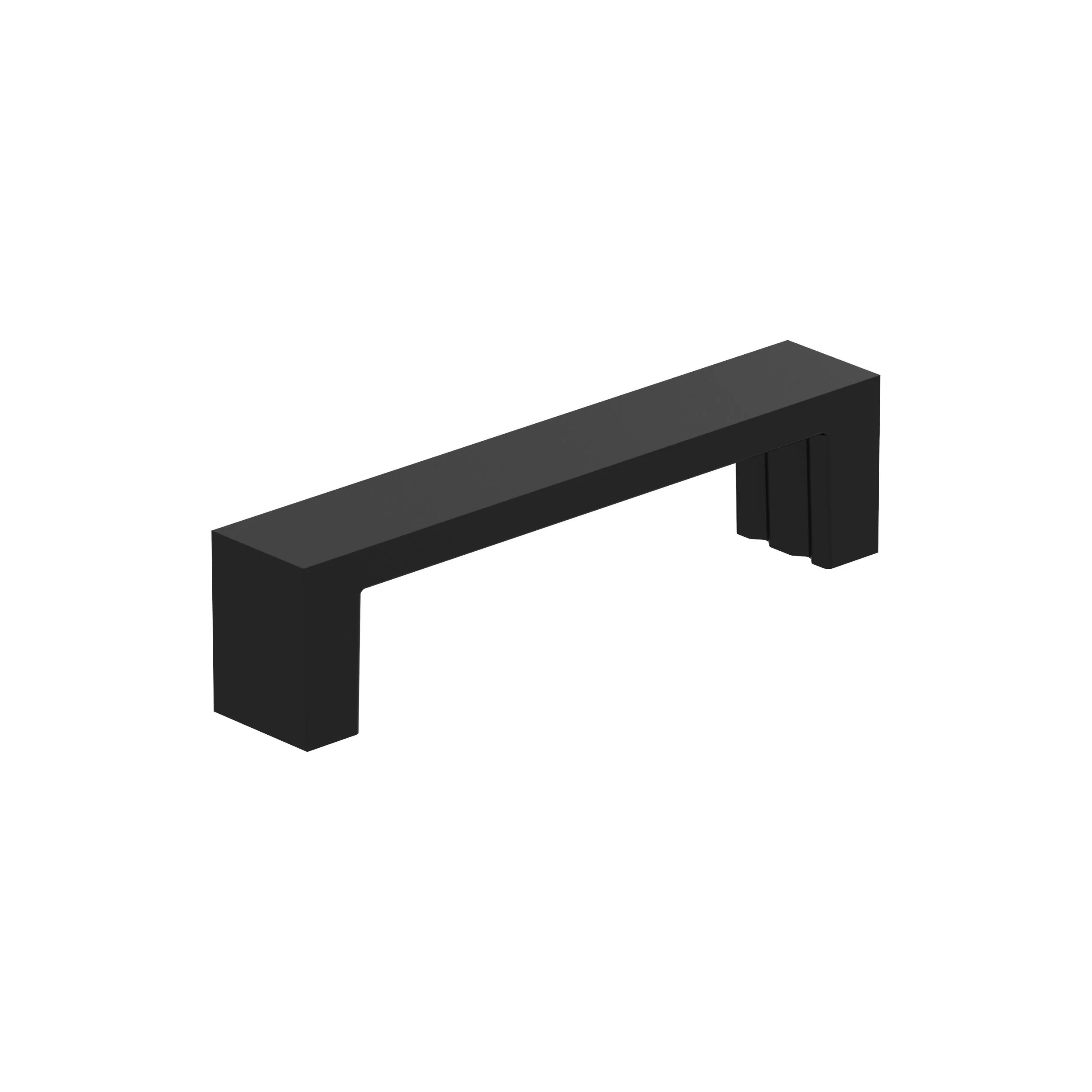Amerock Augment Pull Matte Black 3-3/4" Center to Center