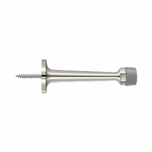 Deltana Baseboard Door Bumper Solid Brass, Polished Nickel, 3-1/4″