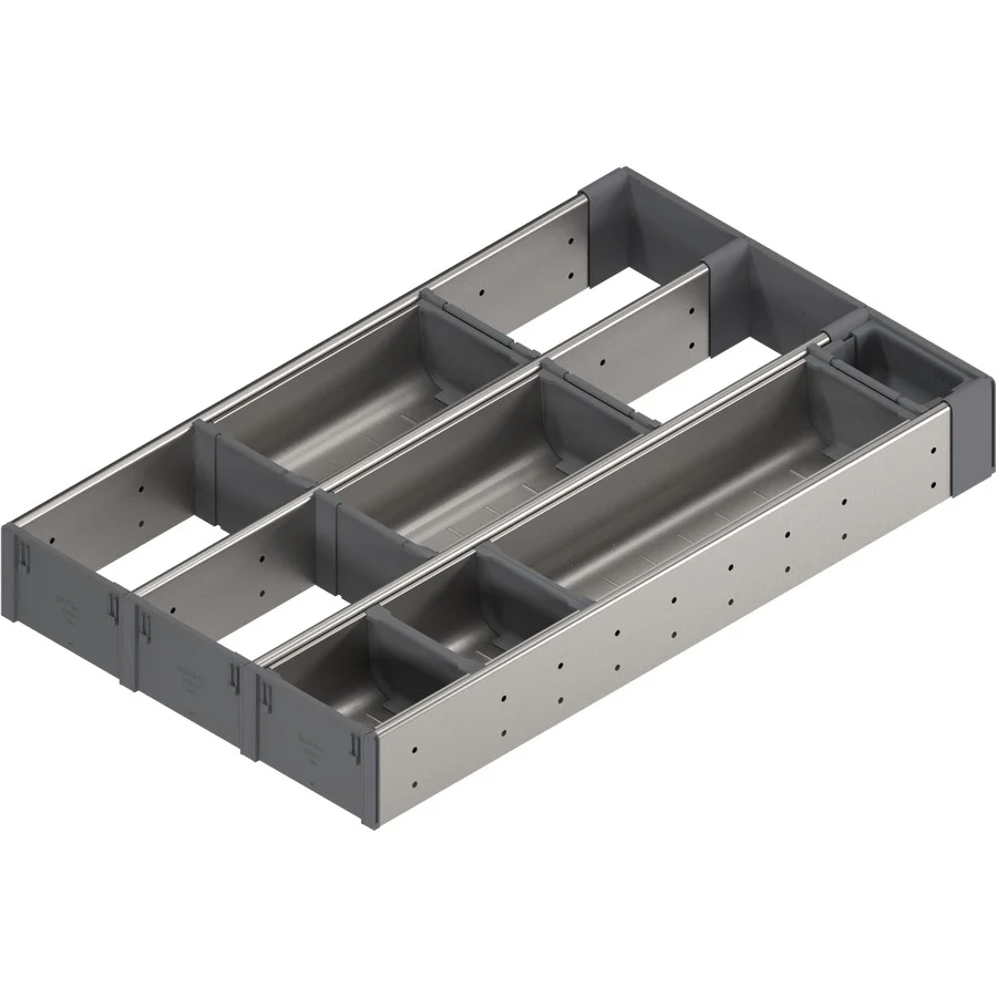 Orga-Line 3-Tier Utensil Set, For 21″” Tandem Drawer, 11-7/8″” Wide, Stainless Steel