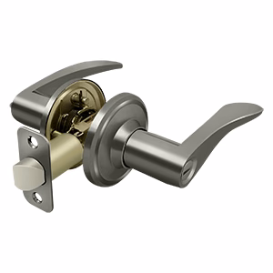 Deltana Backset 2-3/8″ 2-3/4, Antique Nickel, Left, Privacy