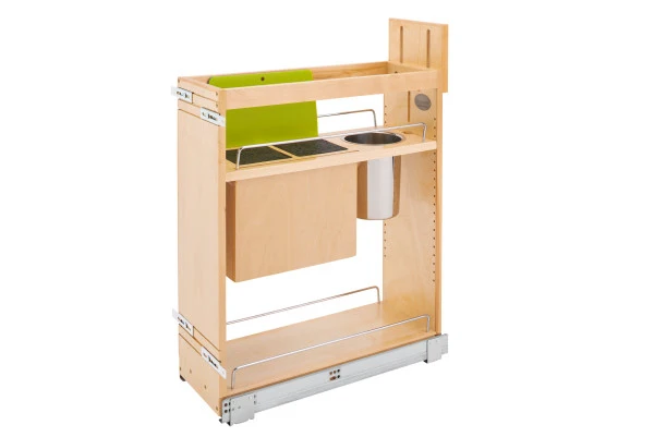 Rev-a-shelf Base Cabinet Pullout w/Knife Block & Utensil Bins