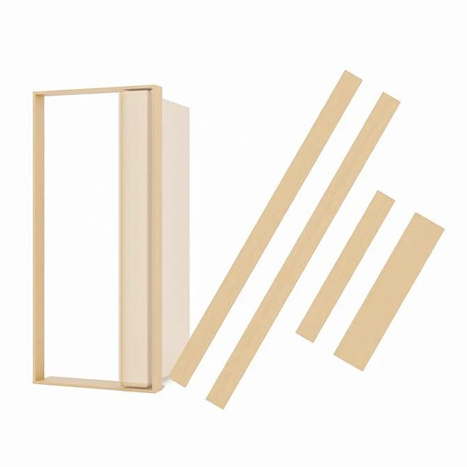 Invisidoor Jamb/Threshold Unfinished, Inswing, Maple