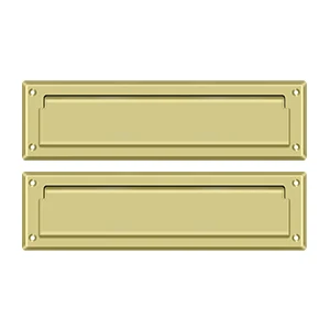 Deltana Mail Slot 13-1/8″ With Interior Flap, Polished Brass