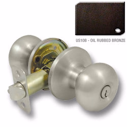 Deltana Egg Knob, Backset 2-3/8″ 2-3/4″ Non-Handed, Oil Rubbed Bronze, Entry