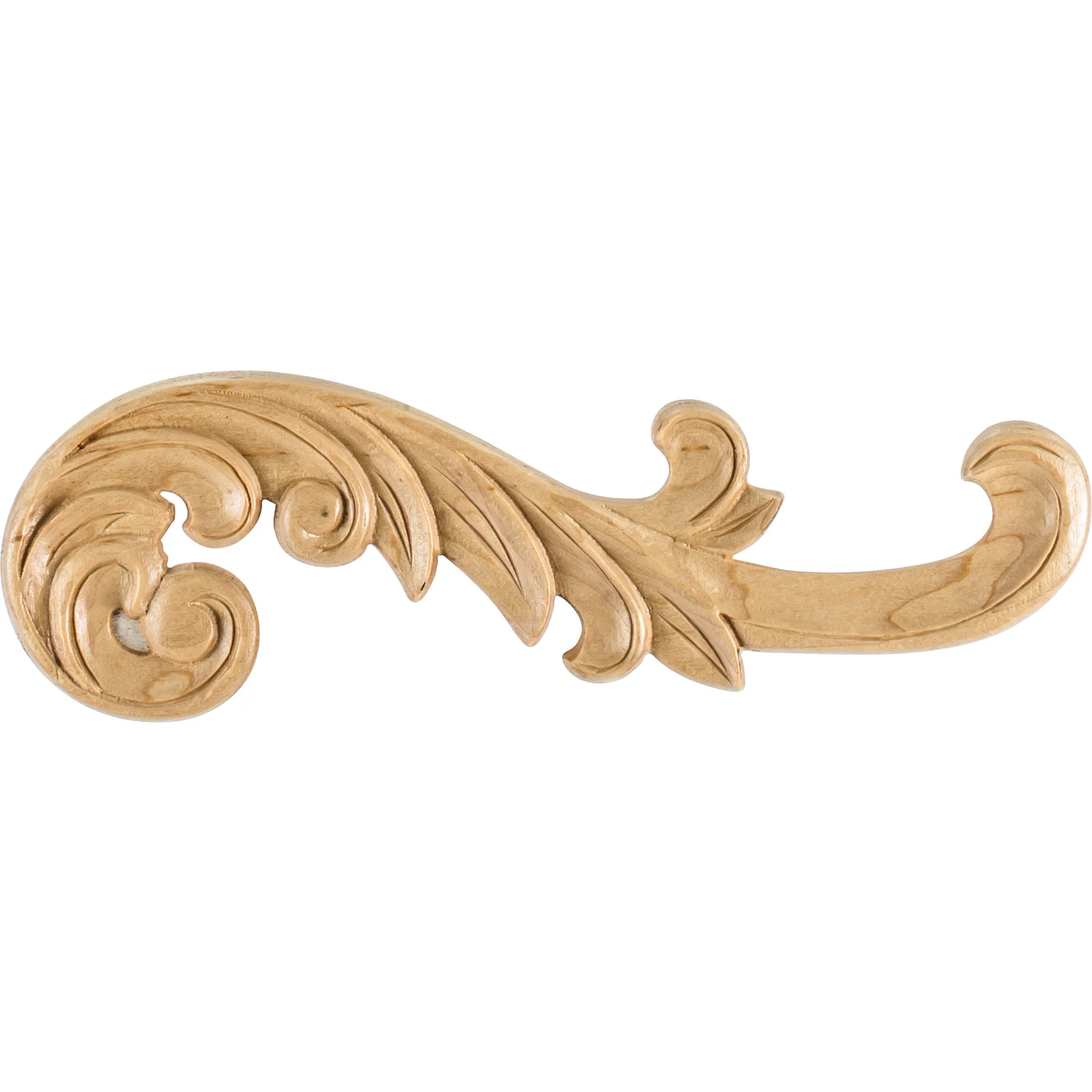 Hardware Resources 10-3/8" x 1/4" x 3-1/4" Right Curved Applique