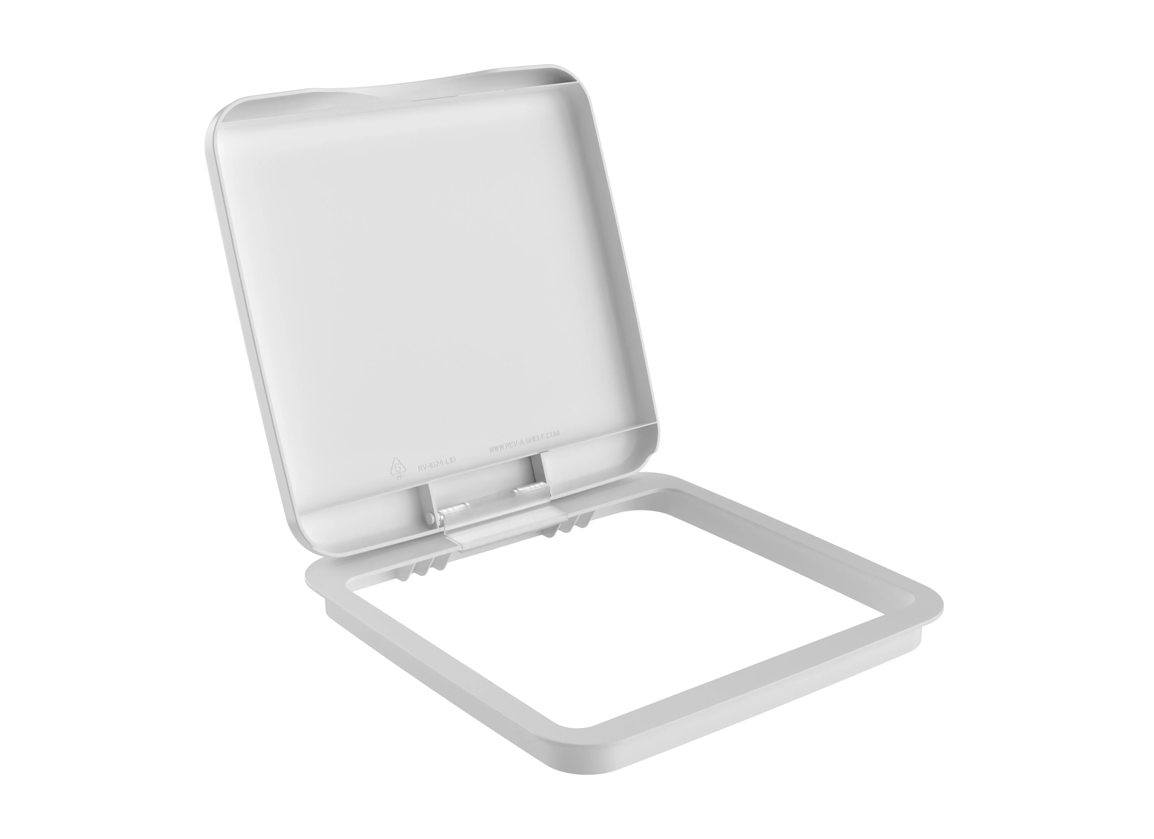 Rev-a-shelf Polymer Waste Container Lid, White, 27 Quart