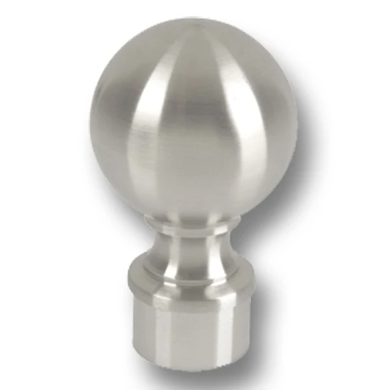 Ball Finial for 2″ Tubing Polished Stainless Steel