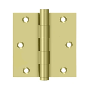 Deltana Square Hinge Residential, Polished Brass, 3-1/2'' x 3-1/2''