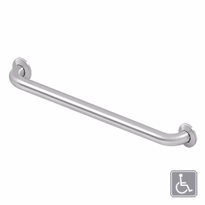 Deltana Grab Bar Stainless Steel Brushed Stainless Steel 24″ Length