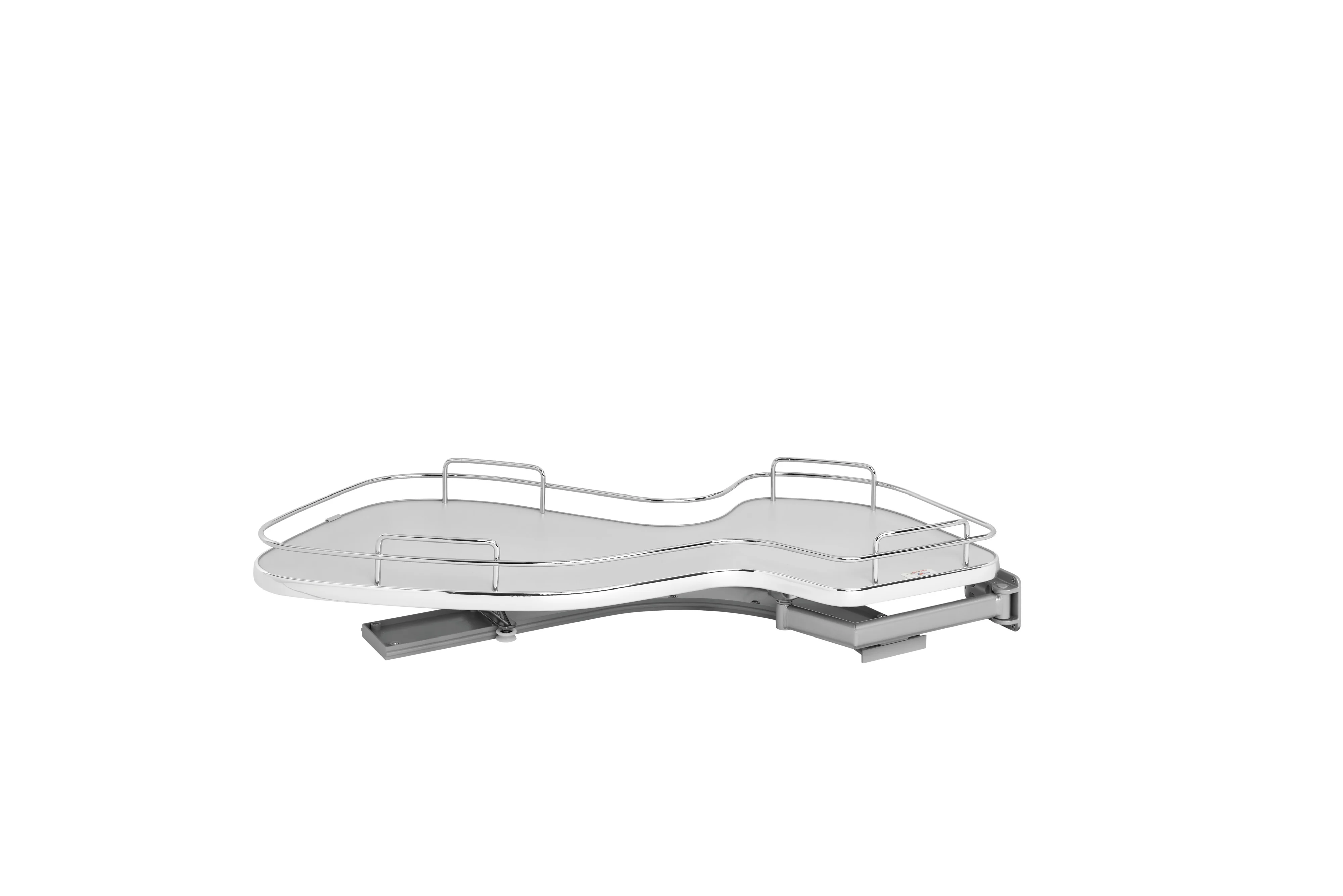 Rev-a-shelf Single-Tier Organizer For Blind Corner Cabinet 15″ Wide Opening Right Opening Grey