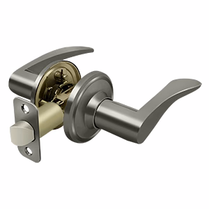 Deltana Backset 2-3/8″ 2-3/4, Antique Nickel, Left, Passage