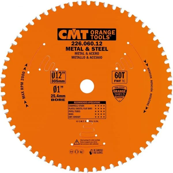 Industrial Dry Cut Steel Saw Blade 12″ Diameter