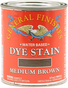 General Finishes Dye Stains, Medium Brown, Pint