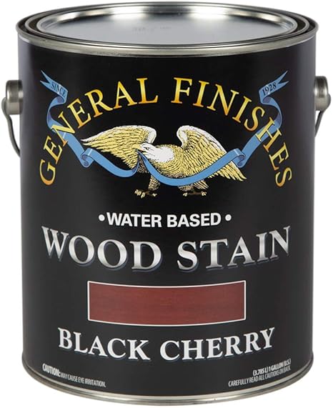 General Finishes Water Based Wood Stains, Black Cherry, Gallon
