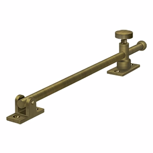 Deltana Casement Stay Adjuster 3/8" Diameter, Antique Brass, 12"