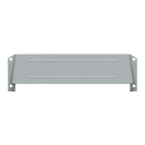 Deltana Letter Box Hood, Brushed Chrome