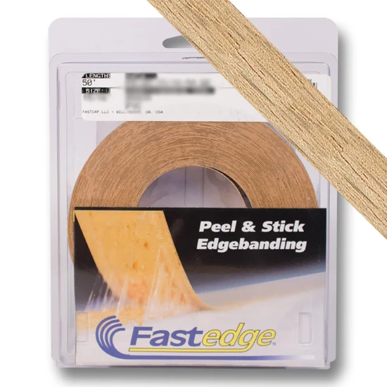Fastedge Pre Finished Wood PSA Roll, 50 foot, 13/16″